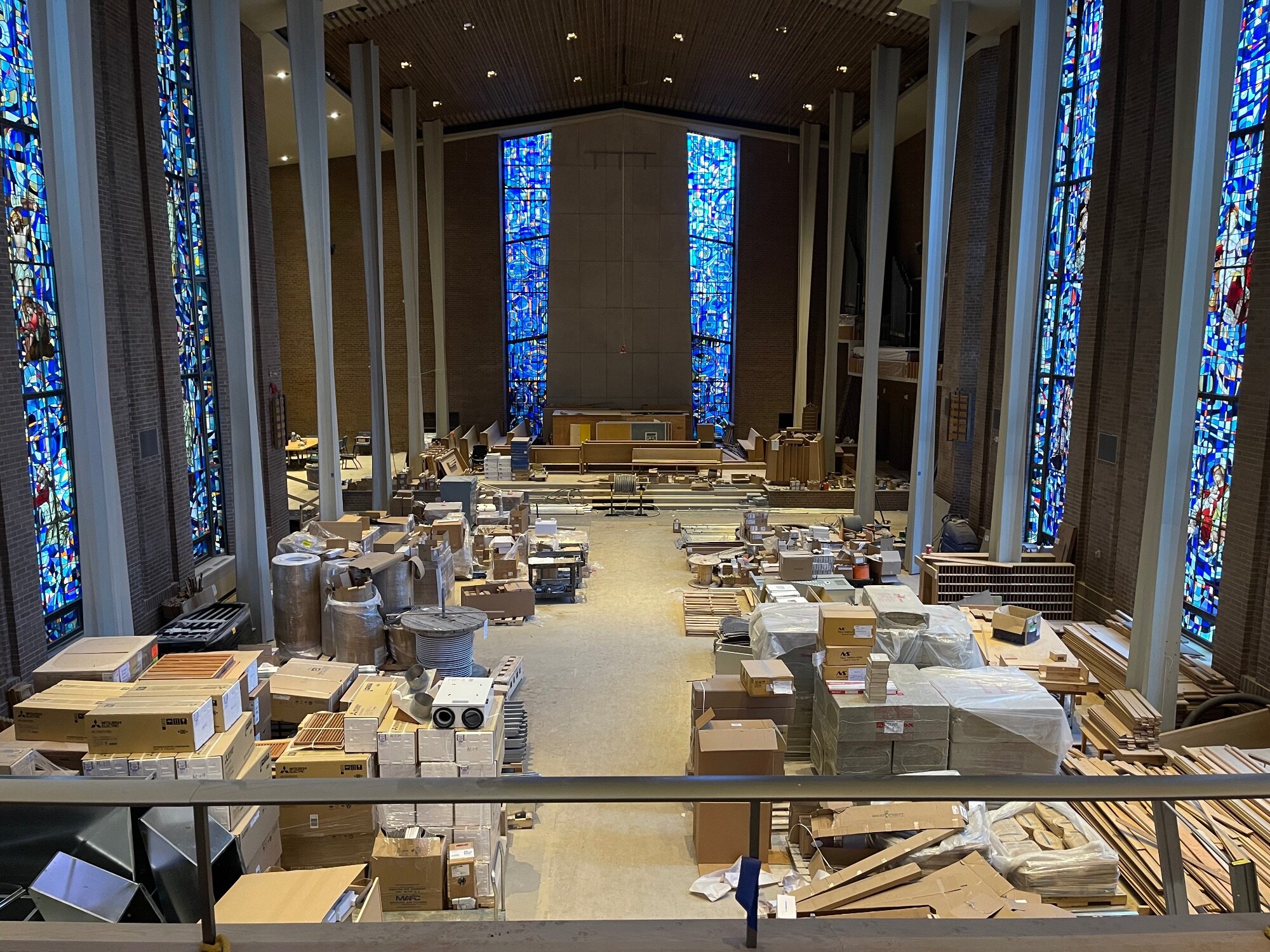 Church sanctuary construction